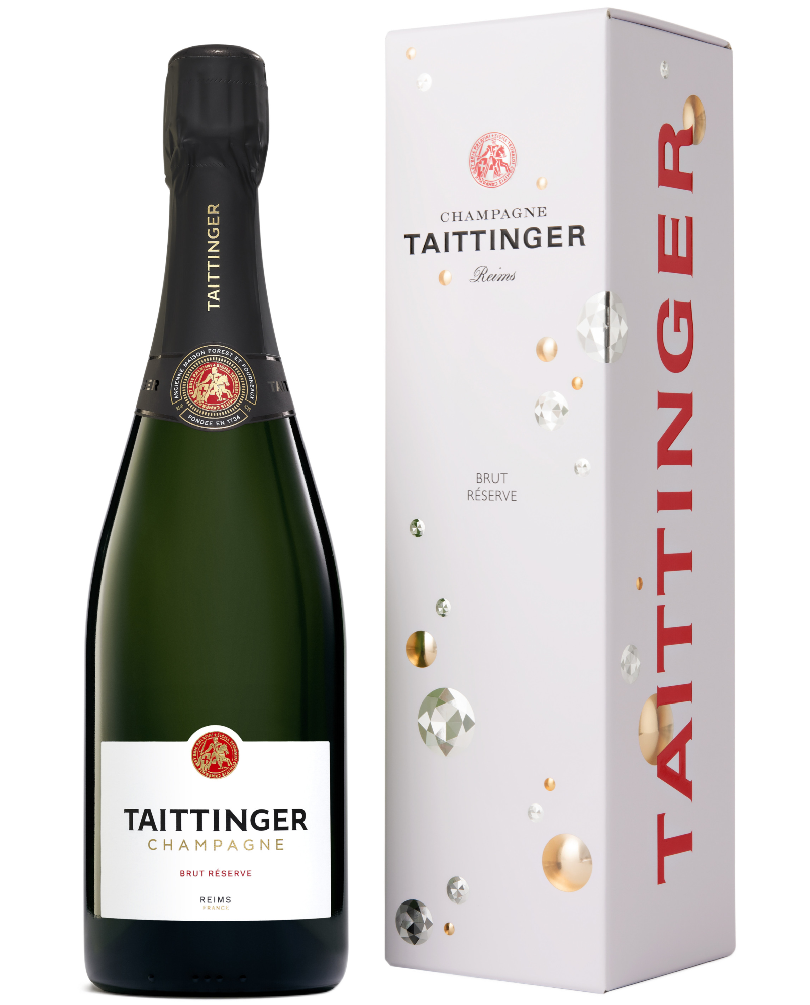 Шампанское Taittinger, Brut Reserve, в подарочной коробке Алматы